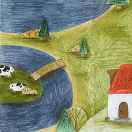 Скетчинг в деревне