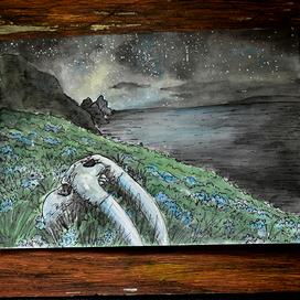 под звёздами