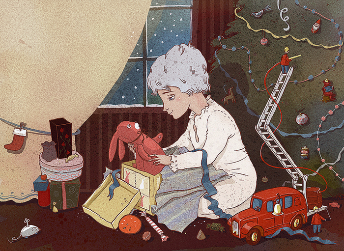 зайка из коробки