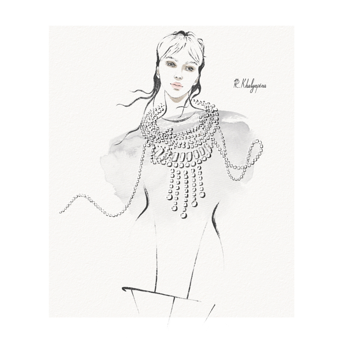 Редакционная fashion-иллюстрация для digital-журнала