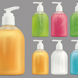 Визуализация, флаконы.