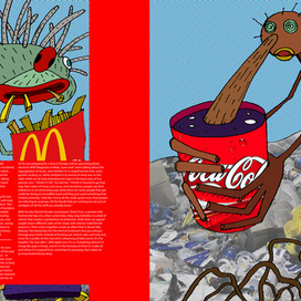 Ёжик и палочка дербанят помойку