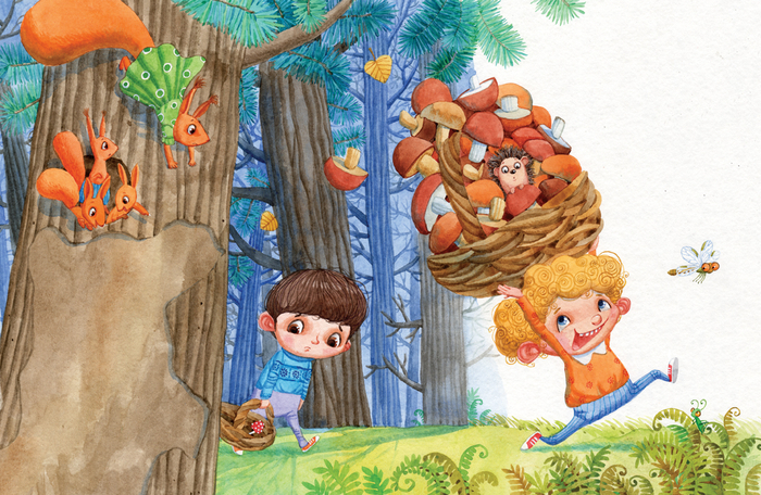 чья корзинка тяжелей?