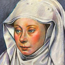 Портрет, вольная штудия))