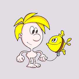 Рыбка и неизвестно кто.