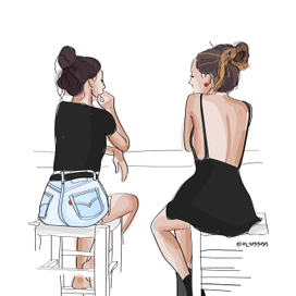 girls talk .