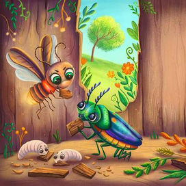 В гостях у древесного жука