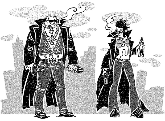 Гангстер с подругой