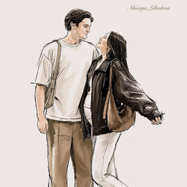 Love story (fashion illustration) 