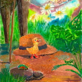 Иллюстрация к сказке "Как Сашка воды боялся"