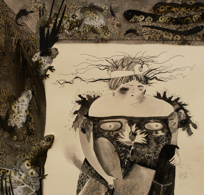 Русалка и монах (фрагмент)