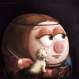 "Нюша с горностаем"