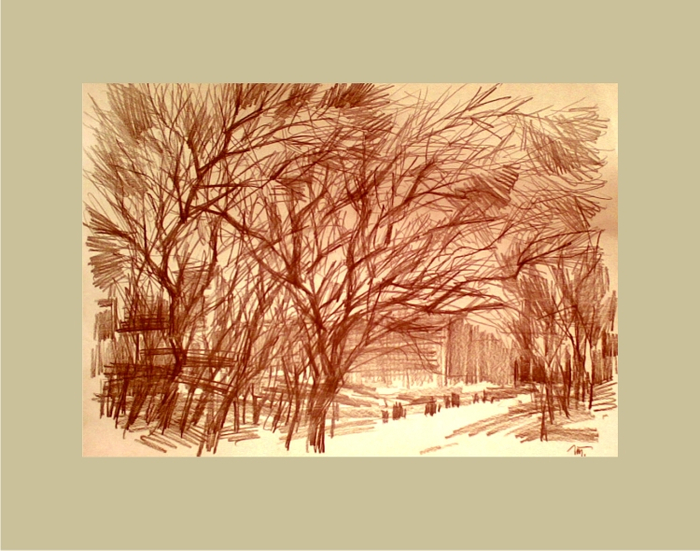 Рабочее утро. Листок из блокнота