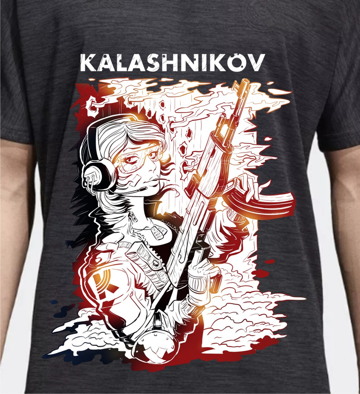 Работа на конкурс принтов на футболку №2