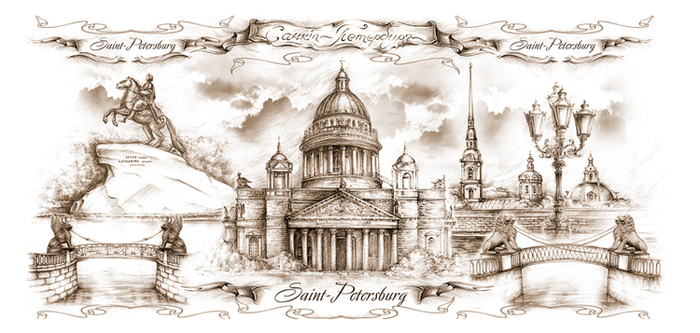 Коллаж Санкт-Петербург