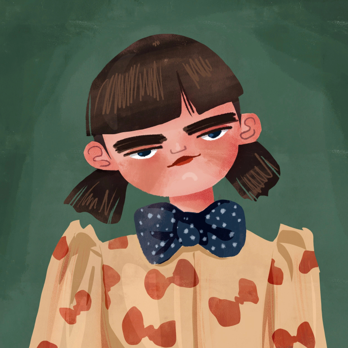 Портрет девочки. Винтажный портрет