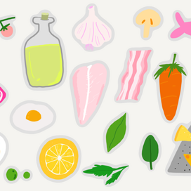 Кулинарные стикеры