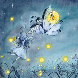 Иллюстрация к книге "Бабочка Алина и мыльные пузыри"