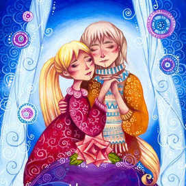 Иллюстрация к сказке Г.Х. Андерсена "Снежная королева"