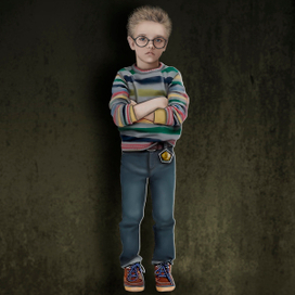 Саша Морозов. Герой детской книги "Избранные". Для конкурса иллюстраций.