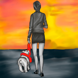 Женщина и медведь