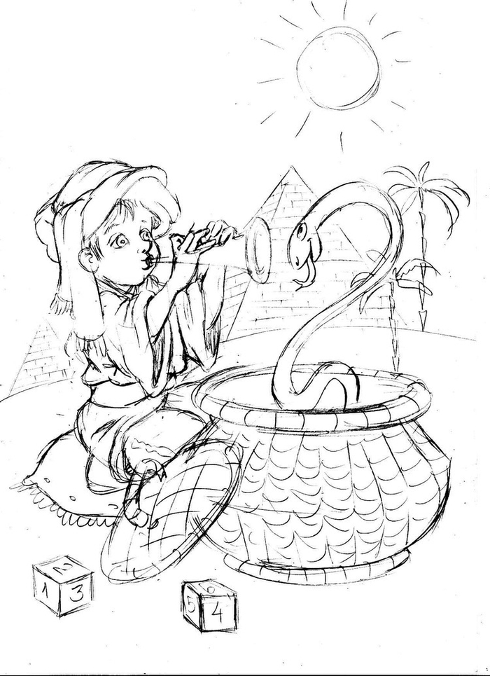 эскиз "двойка"