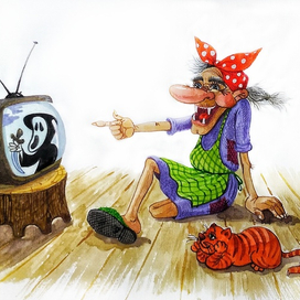 Бабушку ничем не испугать!