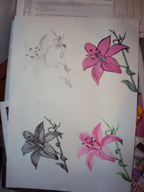 Стилизованная лилия