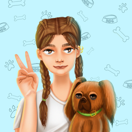 Девочка с собачкой