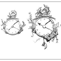 Clocks life sketch