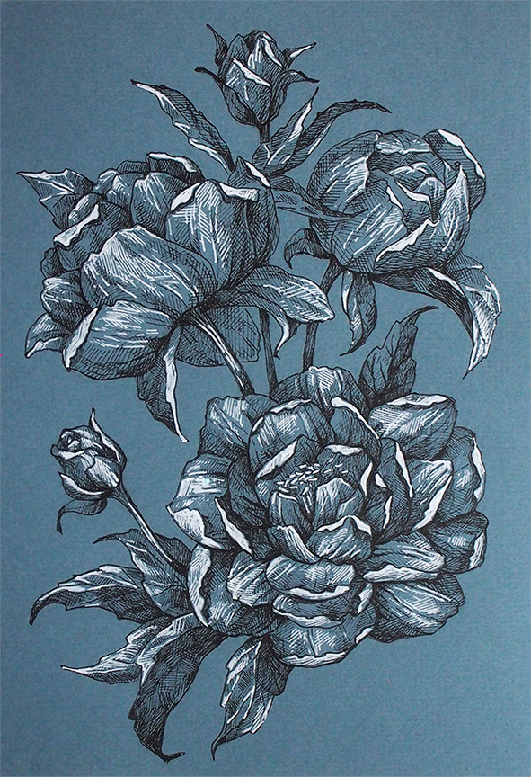 открытка цветы.