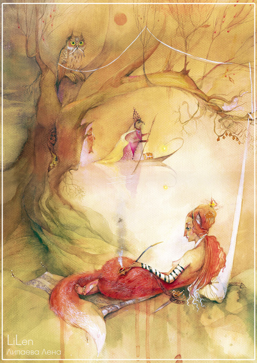 Девушка-лиса, вариант в цвете