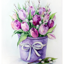 Весенние тюльпаны