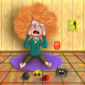 Испугавшийся мальчик