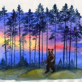 Мишенька на закате