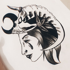 Тату эскиз devilexe 