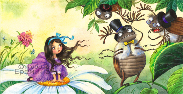 иллюстрация к сказке "Дюймовочка"1