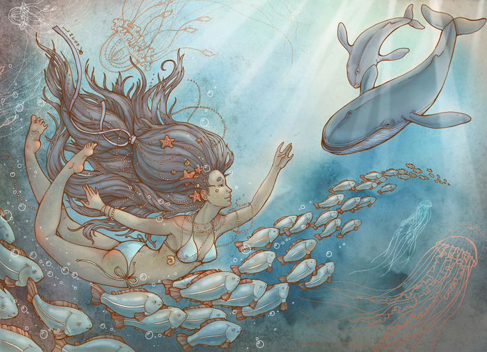 Девушка и кит