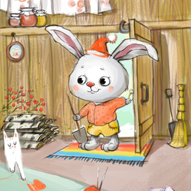 Иллюстрация к книге зайчик