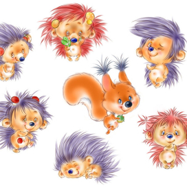 ежики для Moregrand "Весёлые пирамидки"