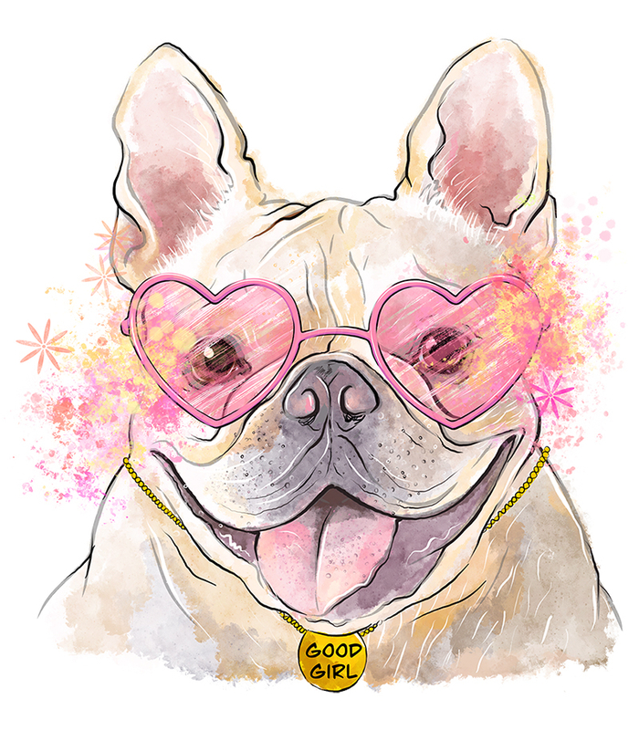 Принт для магазина футболок "Good girl"