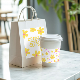 Иллюстрации для кофейни 