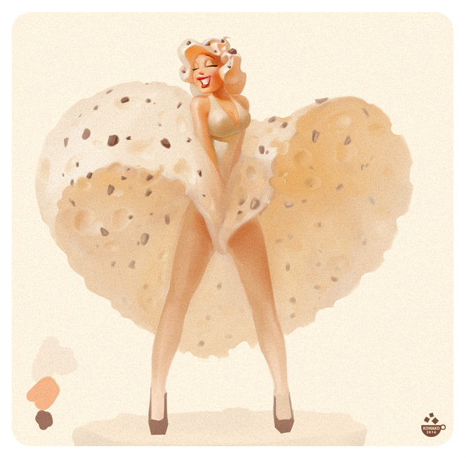 эскиз фигурки зефир монро