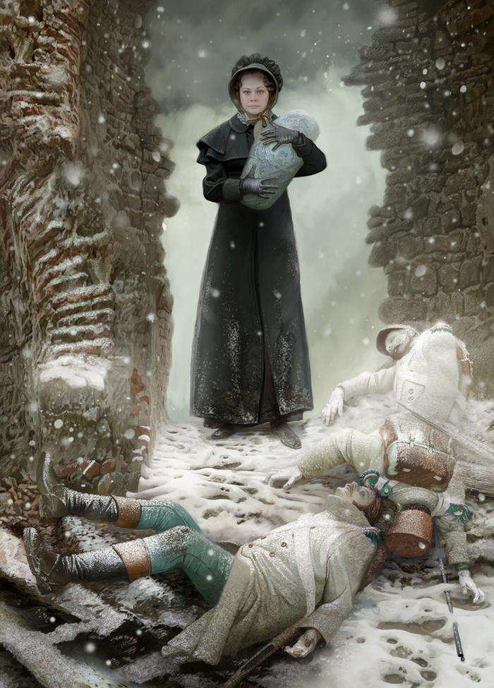 Полосная иллюстрация к рассказу "Кормилица"