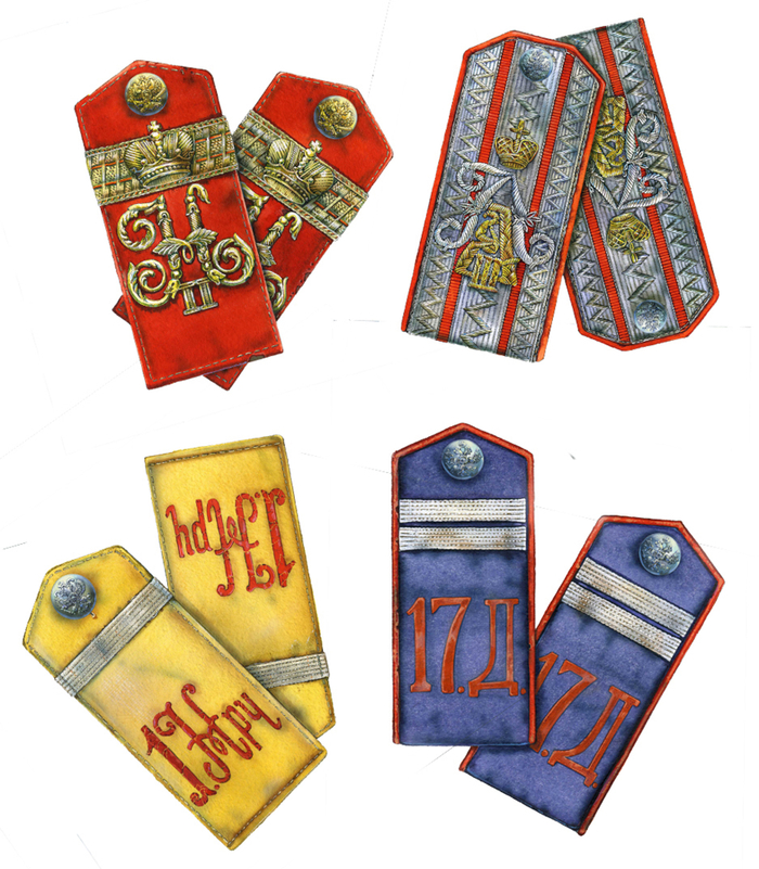 Погоны казачьих полков Р.И.