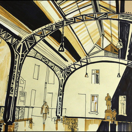 Витебский вокзал. Световой зал