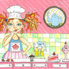 "Как Девочка и Барашек тортики пекли"