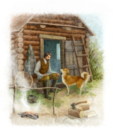 Приемыш. Барин с собакой