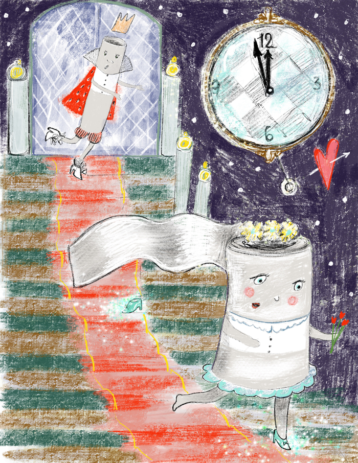 Золушка Рулона и Принц Втулка