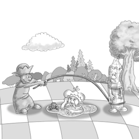 Сквозной улар - ферзь